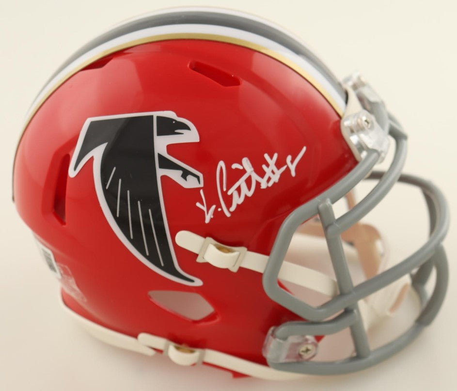 Kyle Pitts Autographed Hand Signed Atlanta Falcons Mini Helmet - Beckett COA