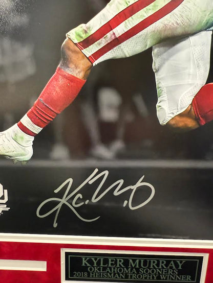 Kyler Murray Autographed Hand Signed Custom Framed 16x20 Oklahoma Sooners Photo - Beckett COA