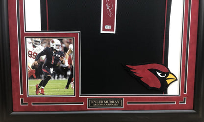 Kyler Murray Autographed Hand Signed Custom Framed Arizona Cardinals Jersey - Beckett COA