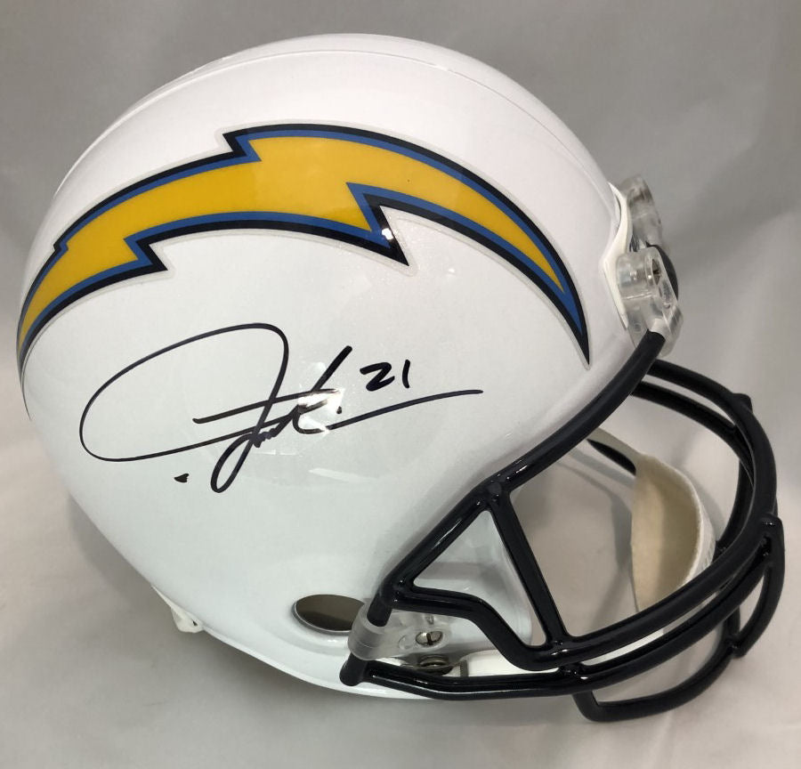 Ladanian Tomlinson Signed Full Size Replica Chargers Helmet - Beckett COA