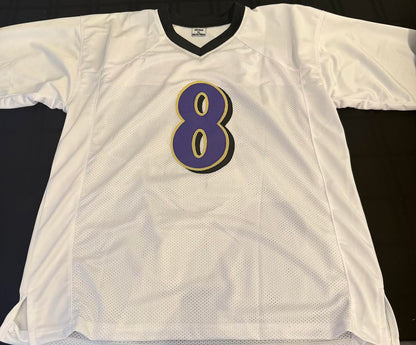 Lamar Jackson Autographed Hand Signed Custom Baltimore Ravens Jersey - JSA COA