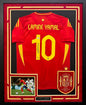 Lamine Yamal Autographed Hand Signed Custom Framed Spain Jersey - Beckett COA