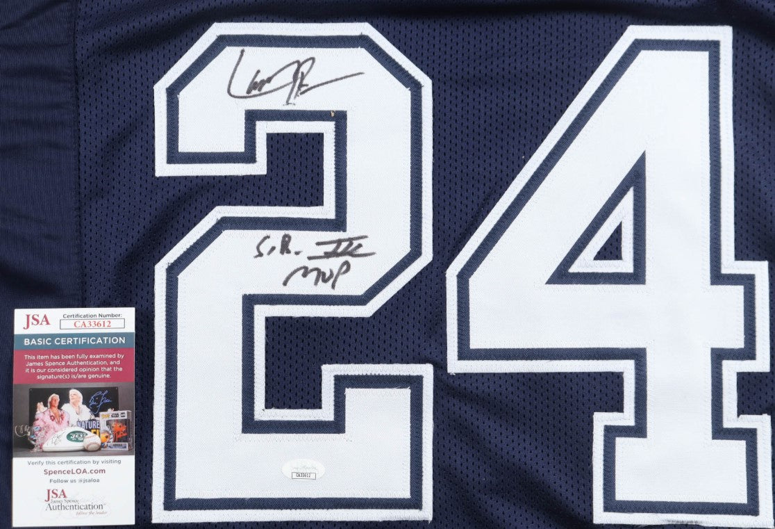Larry Brown Autographed Hand Signed Custom Dallas Cowboys Jersey With Insc. - JSA COA