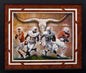 McCoy/Young/Williams/Campbell Autographed Hand Signed Custom Framed 16x20 Texas Longhorns Photo - Fanatics COA