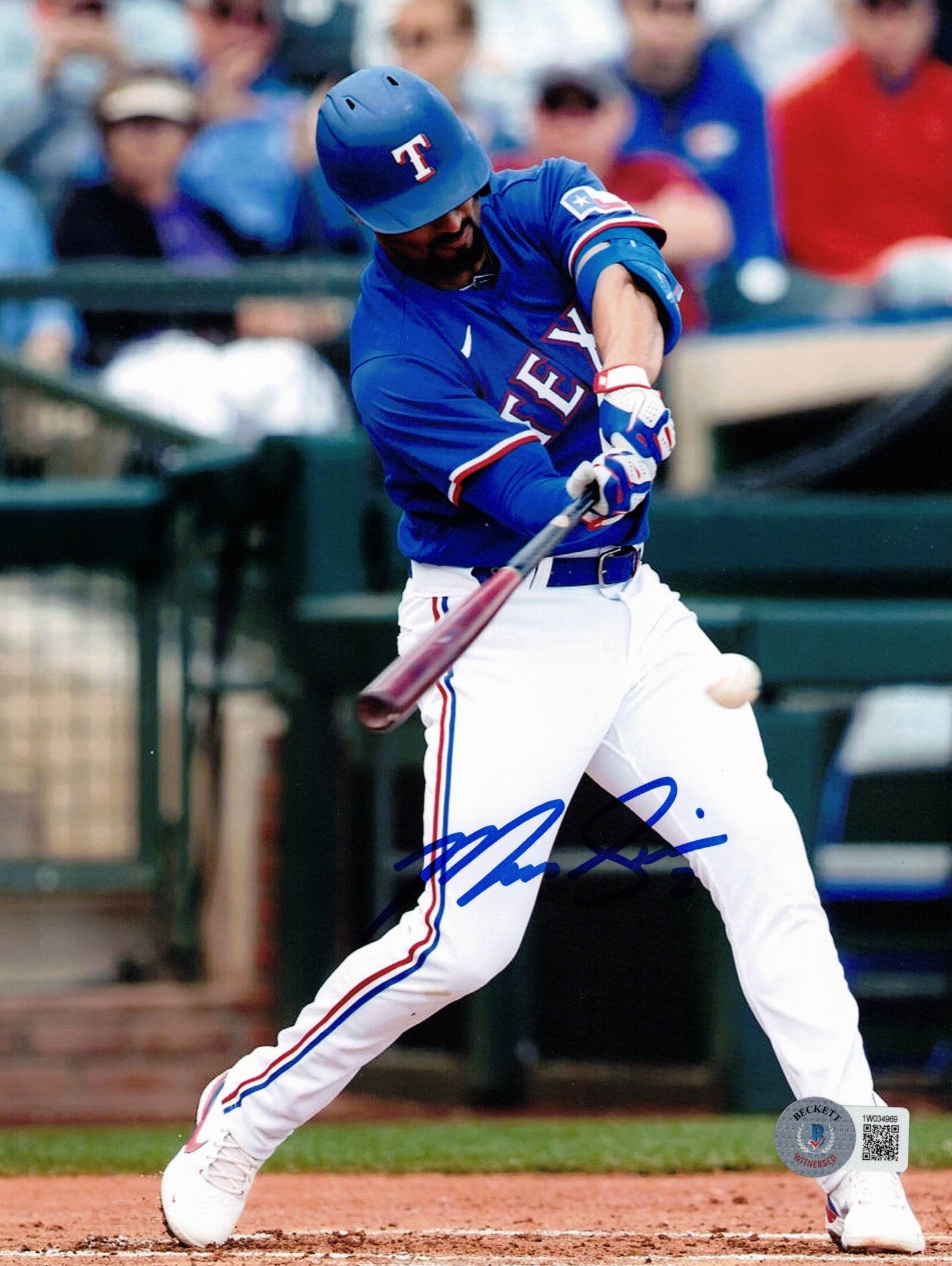 Marcus Semien Autographed Hand Signed 8x10 Texas Rangers Vertical Photo - Beckett COA