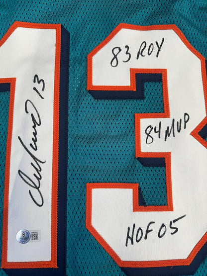 Dan Marino Autographed Hand Signed Reebok Miami Dolphins Jersey W/ Insc. - Beckett COA