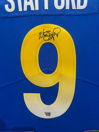 Matthew Stafford Autographed Hand Signed Custom Framed Los Angeles Rams Jersey - Fanatics COA