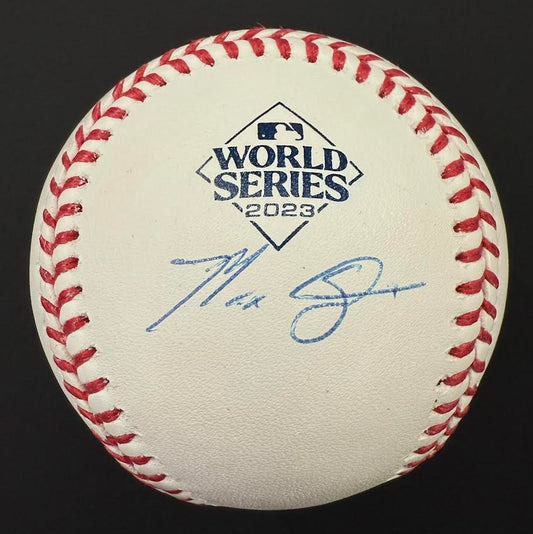 Max Scherzer Autographed Hand Signed World Series Baseball - Fanatics COA