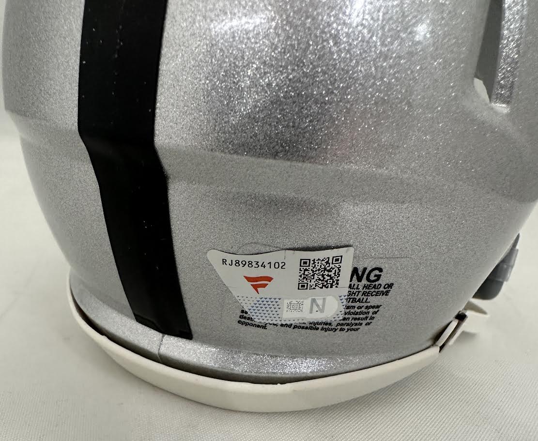 Maxx Crosby Autographed Hand Signed Las Vegas Raiders Mini Helmet - Fanatics COA