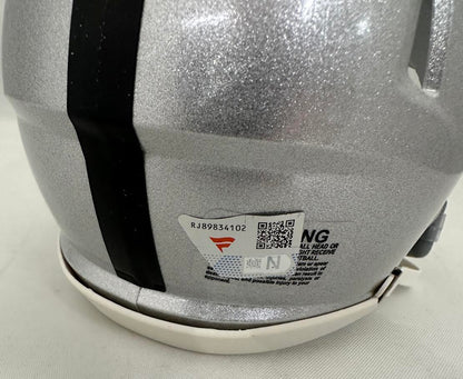 Maxx Crosby Autographed Hand Signed Las Vegas Raiders Mini Helmet - Fanatics COA