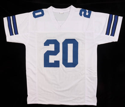 Mel Renfro Autographed Hand Signed Custom Dallas Mavericks Jersey W/ Inscription - Beckett COA