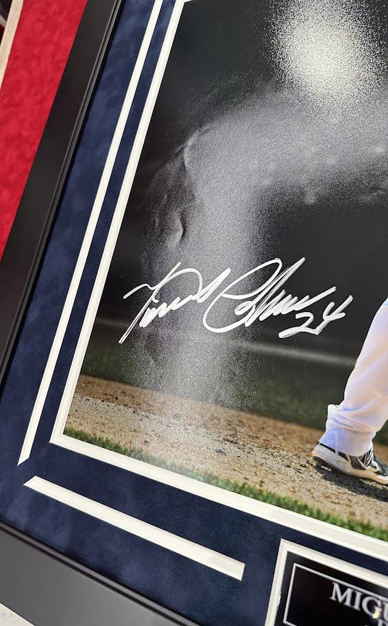 Miguel Cabrera Autographed Hand Signed Custom Framed 16x20 Detroit Tigers Photo - JSA COA