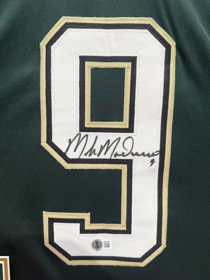 Mike Modano Autographed Hand Signed Custom Framed Dallas Stars Jersey - Beckett COA