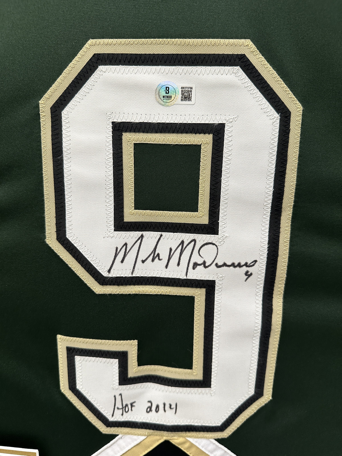 Mike Modano Autographed Hand Signed Custom Framed Dallas Stars Jersey - Beckett COA