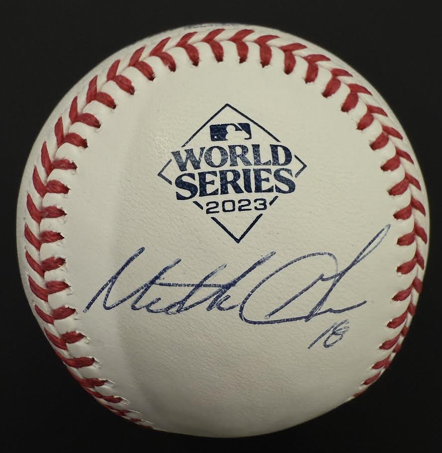 Mitch Garver Autographed Hand Signed World Series Baseball - Fanatics COA
