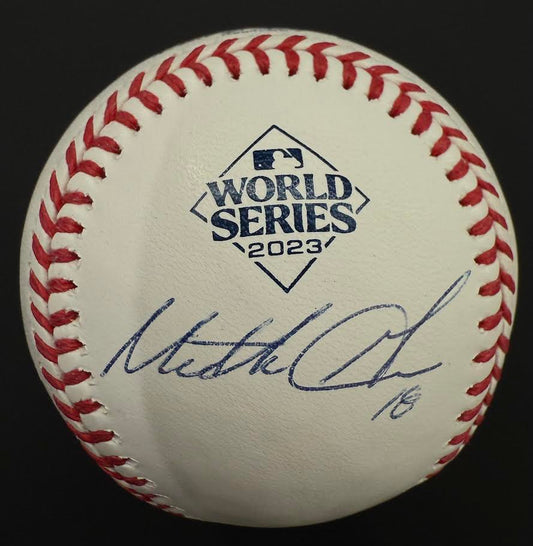 Mitch Garver Autographed Hand Signed World Series Baseball - Fanatics COA