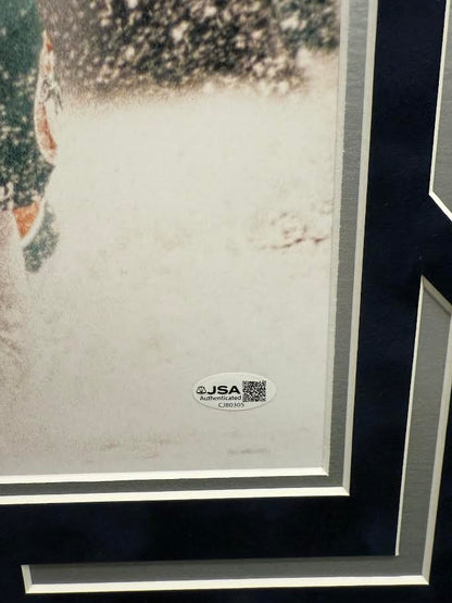 Daryl "Moose" Johnston Autographed Hand Signed Custom Framed 16x20 Dallas Cowboys Photo - JSA COA