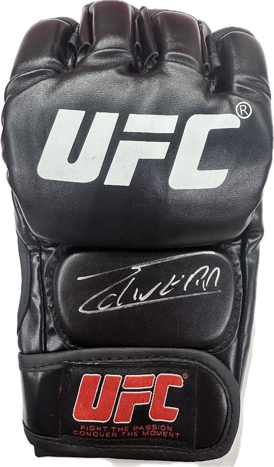 Charles Oliveira Autographed Hand Signed UFC Glove - Beckett COA
