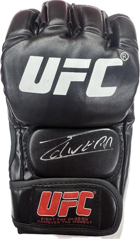 Charles Oliveira Autographed Hand Signed UFC Glove - Beckett COA