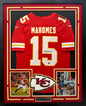 Patrick Mahomes Autographed Hand Signed Custom Framed Kansas City Chiefs Jersey - Beckett COA