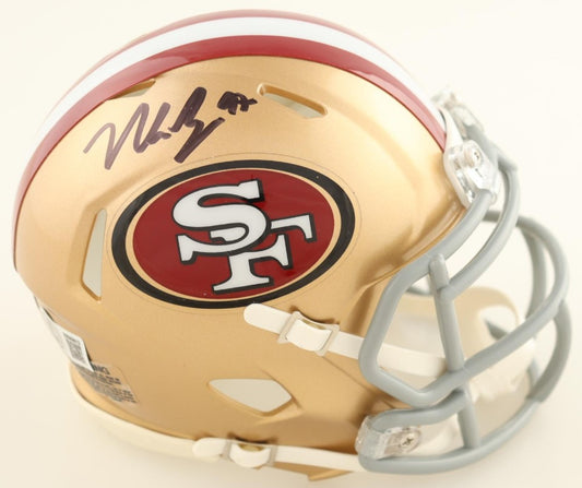 Nick Bosa Autographed Hand Signed San Francisco 49ers Mini Helmet - Beckett COA