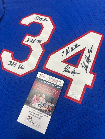 Nolan Ryan Autographed Hand Signed Custom Framed Texas Rangers Jersey - Nolan Hologram
