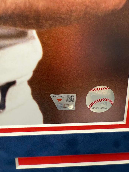 Nolan Ryan Autographed Hand Signed Custom Framed 16x20 Texas Rangers Photo - Fanatics COA