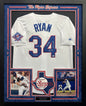 Nolan Ryan Autographed Hand Signed Custom Framed Texas Rangers Jersey - Nolan Holo