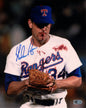 Nolan Ryan Autographed Hand Signed Vertical 8x10 Bloody Lip Photo - AIV COA