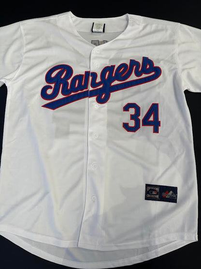 Nolan Ryan Autographed Hand Signed Custom Texas Rangers Jersey W/ Insc. - JSA LOA