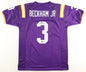 Odell Beckham Jr. Autographed Hand Signed Custom LSU Tigers Jersey - Beckett COA