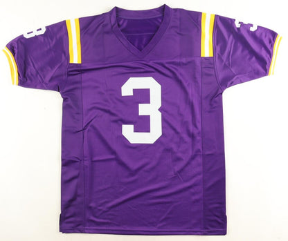 Odell Beckham Jr. Autographed Hand Signed Custom LSU Tigers Jersey - Beckett COA