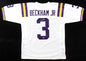 Odell Beckham Jr. Autographed Hand Signed Custom LSU Tigers Jersey - Beckett COA