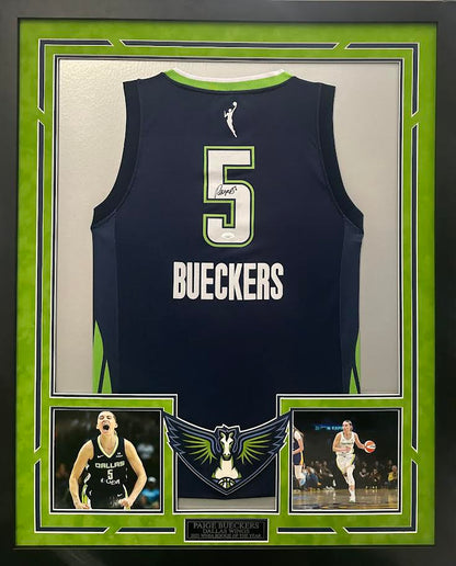 Paige Bueckers Autographed Hand Signed Custom Framed Dallas Wings Jersey - JSA COA
