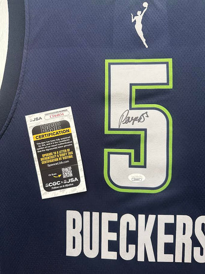 Paige Bueckers Autographed Hand Signed Custom Framed Dallas Wings Jersey - JSA COA