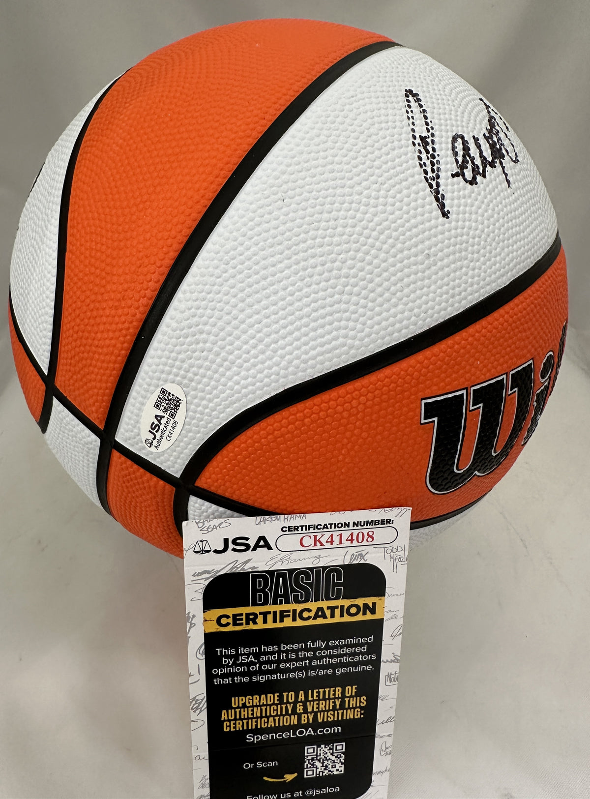Paige Bueckers Autographed Hand Signed Basketball - JSA COA