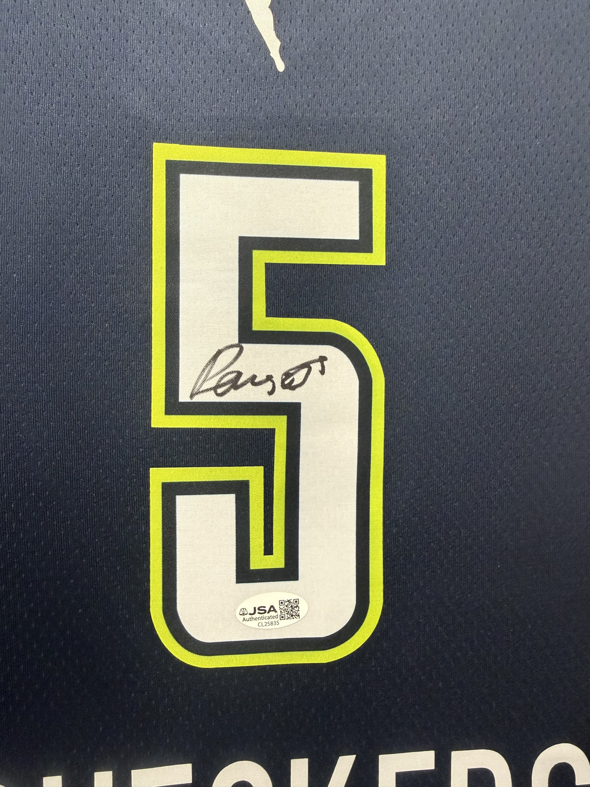 Paige Bueckers Autographed Hand Signed Custom Framed Dallas Wings Jersey - JSA COA