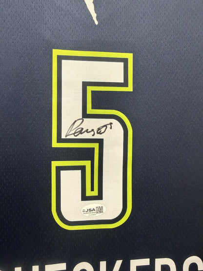 Paige Bueckers Autographed Hand Signed Custom Framed Dallas Wings Jersey - JSA COA