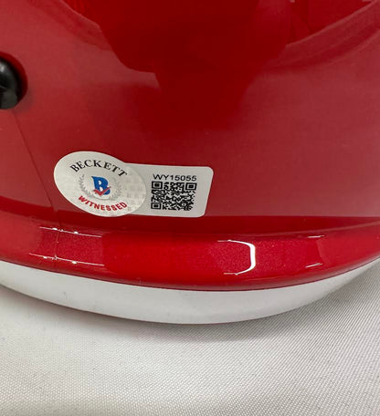 Patrick Mahomes Autographed Hand Signed Full Size Replica Kansas City Chiefs Helmet - Beckett COA