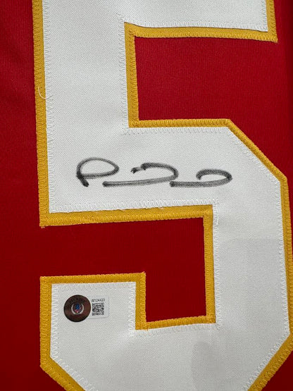 Patrick Mahomes Autographed Hand Signed Custom Framed Kansas City Chiefs Jersey - Beckett COA