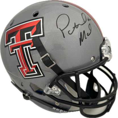 Patrick Mahomes Autographed Hand Signed Full Size Replica Texas Tech Helmet - JSA COA