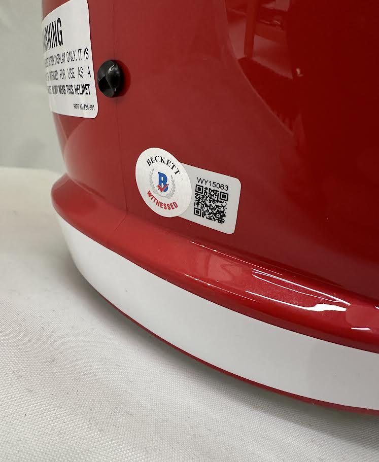 Patrick Mahomes Autographed Hand Signed Full Size Replica Kansas City Chiefs Helmet - Beckett COA