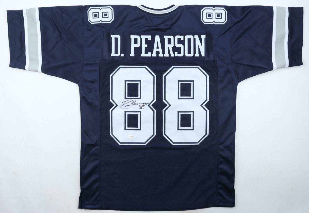 Drew Pearson Autographed Hand Signed Custom Dallas Cowboys Jersey - JSA COA