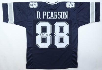 Drew Pearson Autographed Hand Signed Custom Dallas Cowboys Jersey - JSA COA