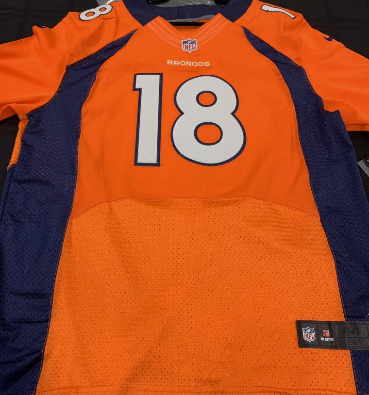 Peyton Manning Autographed Hand Signed Custom Denver Broncos Jersey - BAS COA