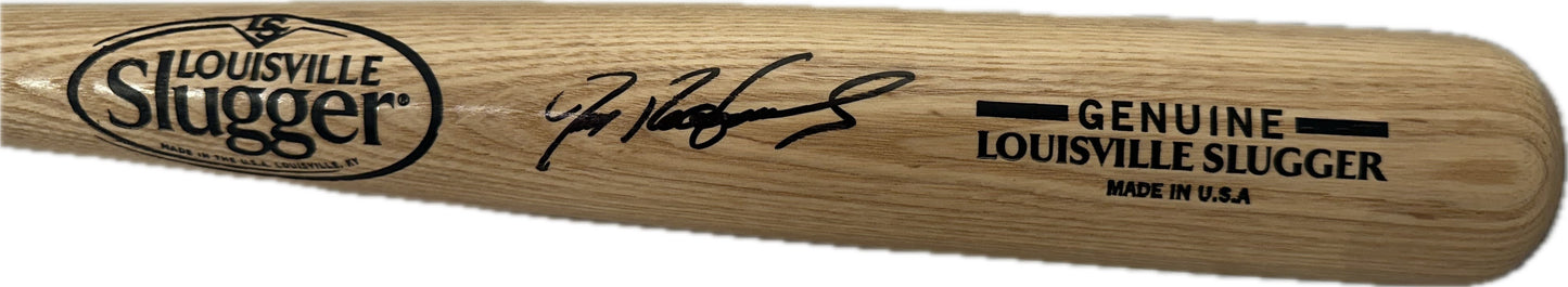 Ivan "Pudge" Rodriguez Autographed Hand Signed Louisville Slugger Bat - Beckett COA