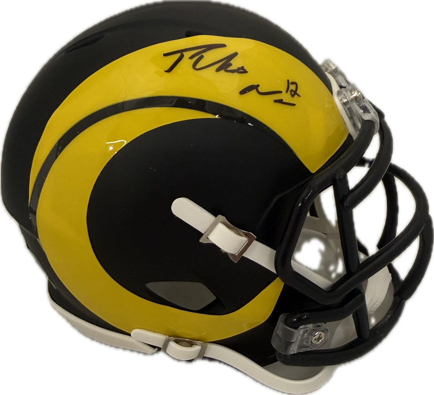 Puka Nacua Autographed Hand Signed Los Angeles Rams Mini Helmet - Fanatics COA