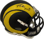 Puka Nacua Autographed Hand Signed Los Angeles Rams Mini Helmet - Fanatics COA