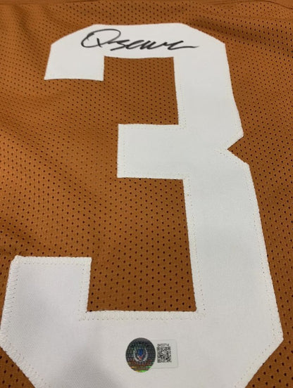 Quinn Ewers Autographed Hand Signed Custom Texas Longhorns Jersey - Beckett COA