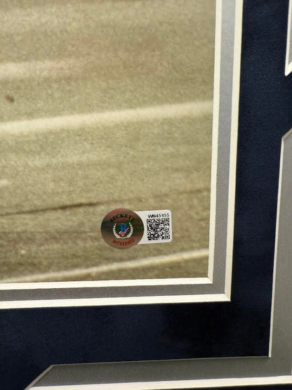 Roger Staubach Autographed Hand Signed Custom Framed 16x20 Dallas Cowboys Photo - Beckett COA